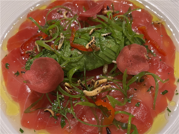 tuna with Asian dressing